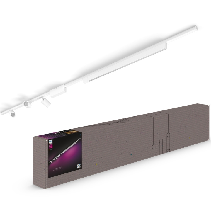 Philips Hue Perifo Straight Base Kit 3 spot 1 spor Hvit i gruppen HJEM, HUS OG HAGE / Smarthus / Smart belysning hos TP E-commerce Nordic AB (C15442)