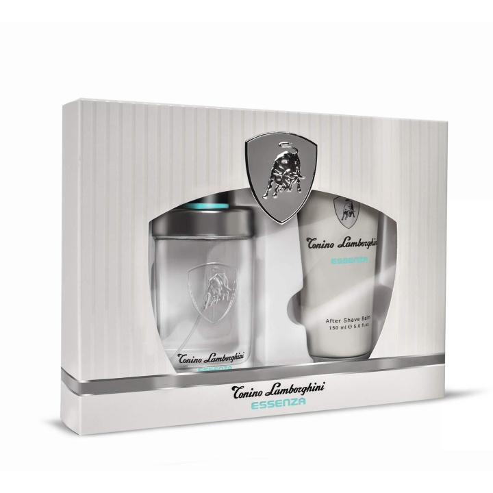 Giftset Lamborghini Essenza Edt 75ml + After Shave Balm 150ml i gruppen HELSE OG SKJØNNHET / Duft og parfyme / Parfyme / Parfyme for han hos TP E-commerce Nordic AB (C15464)