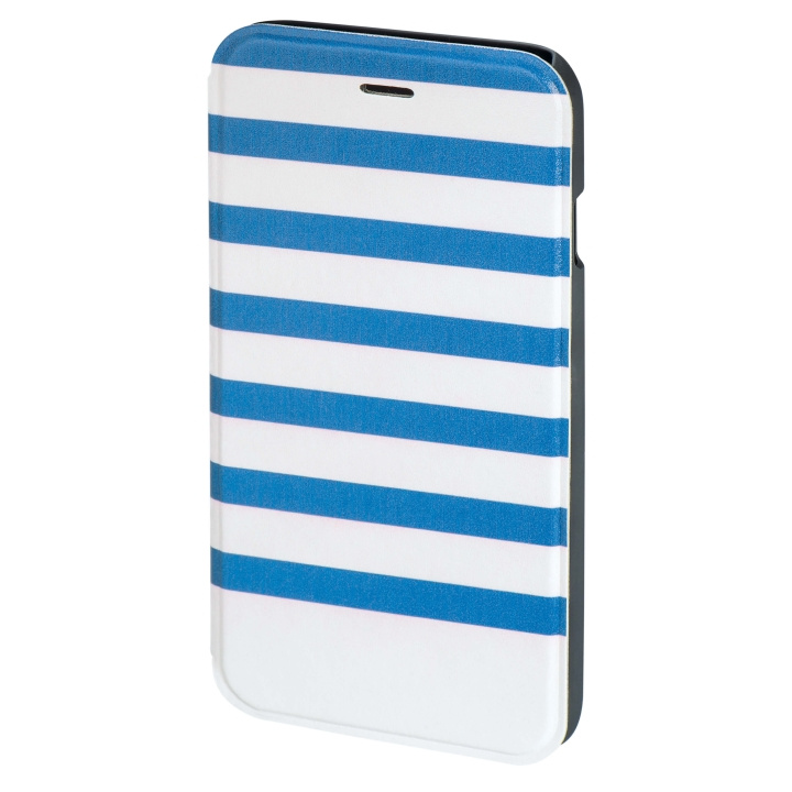 HAMA Lommebokveske DesignLine iPhone6/6S Stripe Blå/Hvit i gruppen SMARTTELEFON & NETTBRETT / Mobilbeskyttelse / Apple / iPhone 6/6S hos TP E-commerce Nordic AB (C15487)