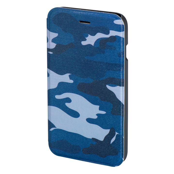 HAMA Lommebokveske DesignLine iPhone6/6S Camo Blå i gruppen SMARTTELEFON & NETTBRETT / Mobilbeskyttelse / Apple / iPhone 6/6S hos TP E-commerce Nordic AB (C15492)