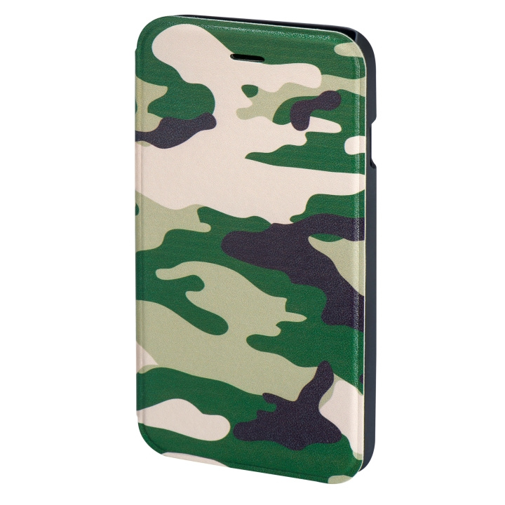 Hama Plånboksväska DesignLine iPhone 6/7/8/SE Camo Green i gruppen SMARTTELEFON & NETTBRETT / Mobilbeskyttelse / Apple / iPhone 6/6S hos TP E-commerce Nordic AB (C15493)