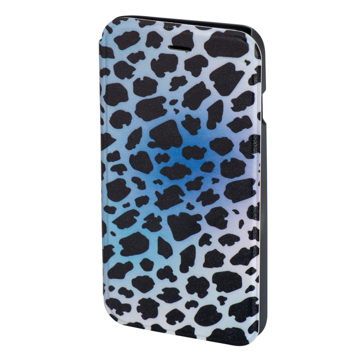 Hama Plånboksväska DesignLine iPhone6/6S Leopard Blå i gruppen SMARTTELEFON & NETTBRETT / Mobilbeskyttelse / Apple / iPhone 6/6S hos TP E-commerce Nordic AB (C15497)