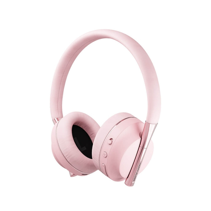 Happy Plugs Play Hodetelefoner Over-Ear 85dB Trådløs Rosa/Gull i gruppen Elektronikk / Lyd & Bilde / Hodetelefoner & Tilbehør / Hodetelefoner hos TP E-commerce Nordic AB (C15586)
