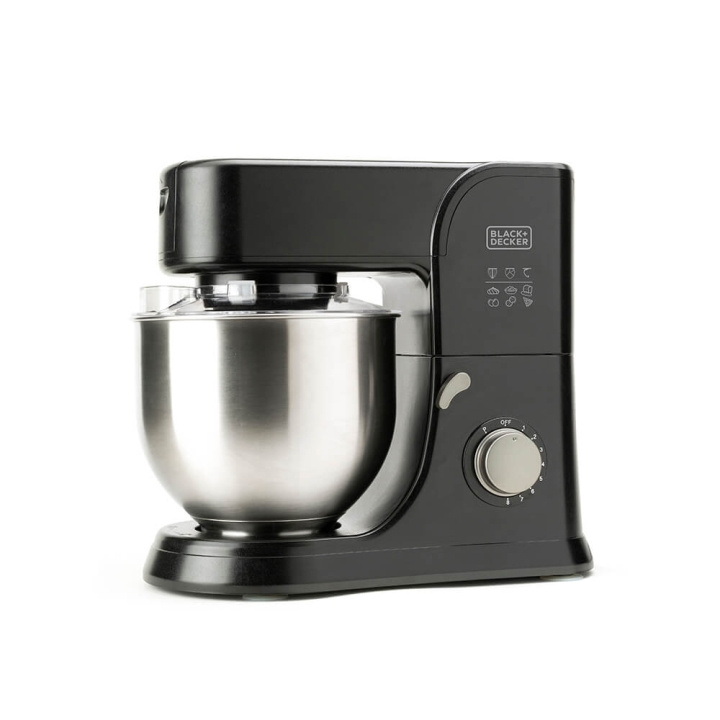 BLACK+DECKER Stand Mixer 1000W Black i gruppen HJEM, HUS OG HAGE / Husholdningsapparater / Matprosessorer og kjøkkenassistenter / Kjøkkenassistenter og tilbehør hos TP E-commerce Nordic AB (C15604)