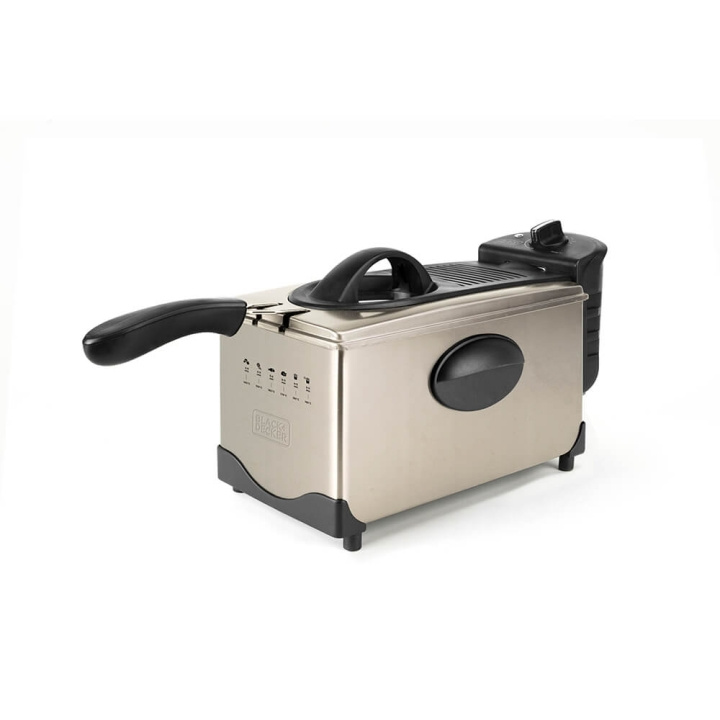 BLACK+DECKER Frityrgryte 3 L Børstet i gruppen HJEM, HUS OG HAGE / Husholdningsapparater / Airfryers og frityrkokere hos TP E-commerce Nordic AB (C15610)