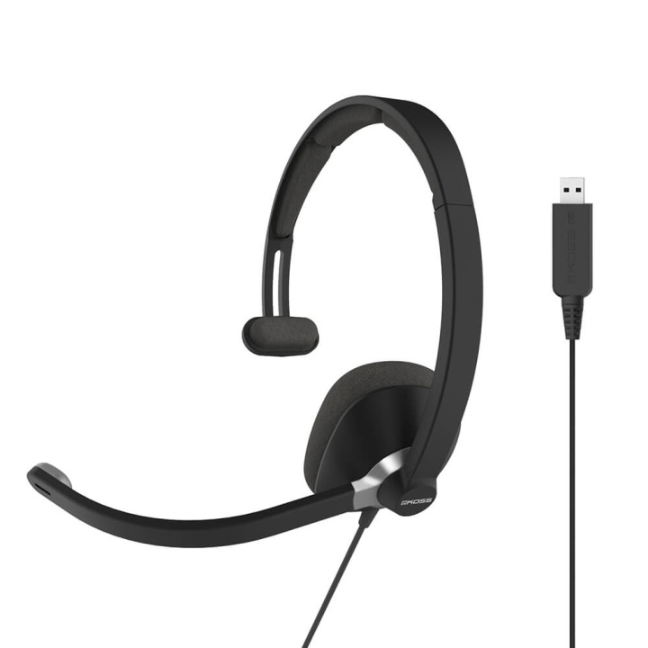 KOSS Headset CS295 Mono On-Ear Mic USB Svart i gruppen Datautstyr / Datamaskin Tilbehør / Headset hos TP E-commerce Nordic AB (C15640)