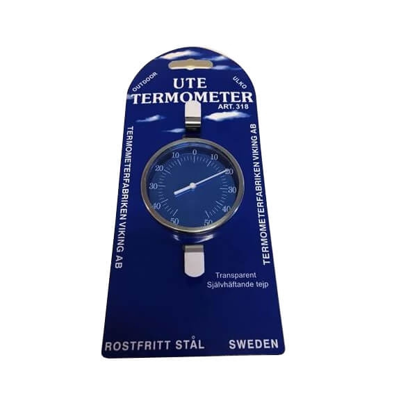 Termometerfabriken Termometer Inne-/Utendørs Rustfrit Stål 75mm i gruppen HJEM, HUS OG HAGE / Vifter og klimaprodukter / Termometre og værstasjoner hos TP E-commerce Nordic AB (C15650)