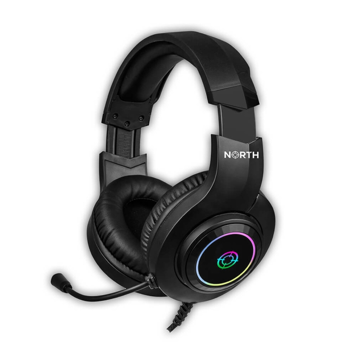 NORTH Gaming-Headset H100 RGB i gruppen Datautstyr / GAMING / Headset hos TP E-commerce Nordic AB (C15681)
