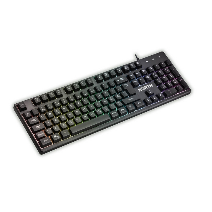 NORTH Gaming Tastatur K100 RGB i gruppen Datautstyr / GAMING / Tastatur hos TP E-commerce Nordic AB (C15682)