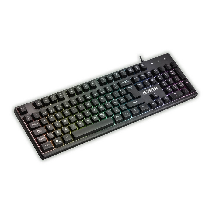 North Gaming Tastatur K100 RGB i gruppen Datautstyr / GAMING / Tastatur hos TP E-commerce Nordic AB (C15682)