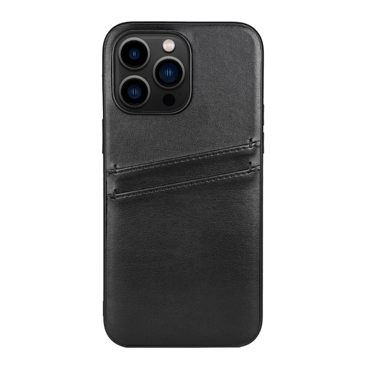 Buffalo Mobildeksel PU Svart - iPhone 14 Pro Max i gruppen SMARTTELEFON & NETTBRETT / Mobilbeskyttelse / Apple / iPhone 14 hos TP E-commerce Nordic AB (C15704)