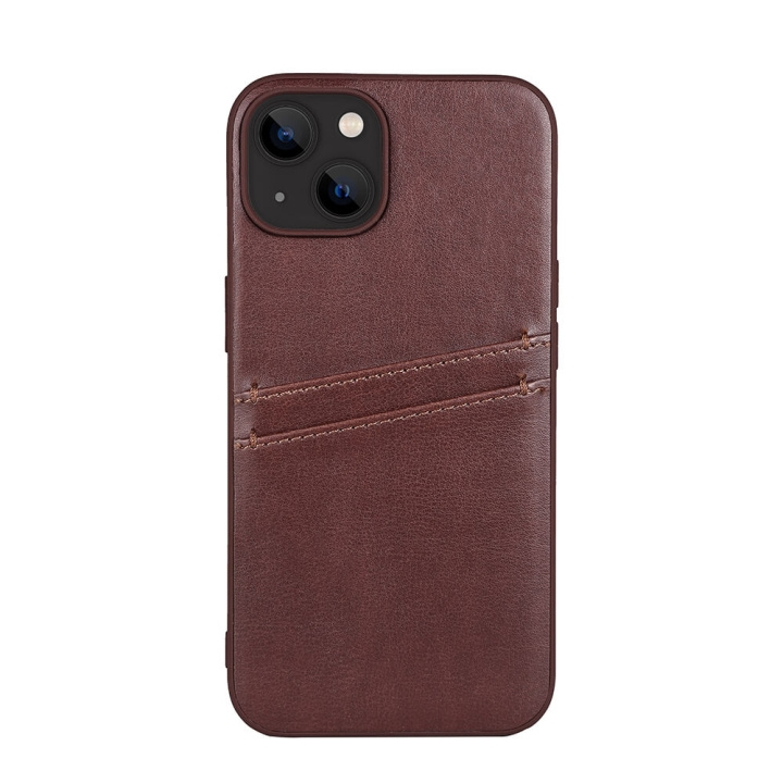 Buffalo Mobildeksel PU Brun - iPhone 13/14 i gruppen SMARTTELEFON & NETTBRETT / Mobilbeskyttelse / Apple / iPhone 14 hos TP E-commerce Nordic AB (C15705)