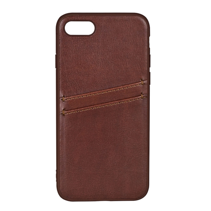 Buffalo Back cover PU 2 card iPhone 7 / 8 / SE Brown i gruppen SMARTTELEFON & NETTBRETT / Mobilbeskyttelse / Apple / iPhone 8 / Deksel hos TP E-commerce Nordic AB (C15719)