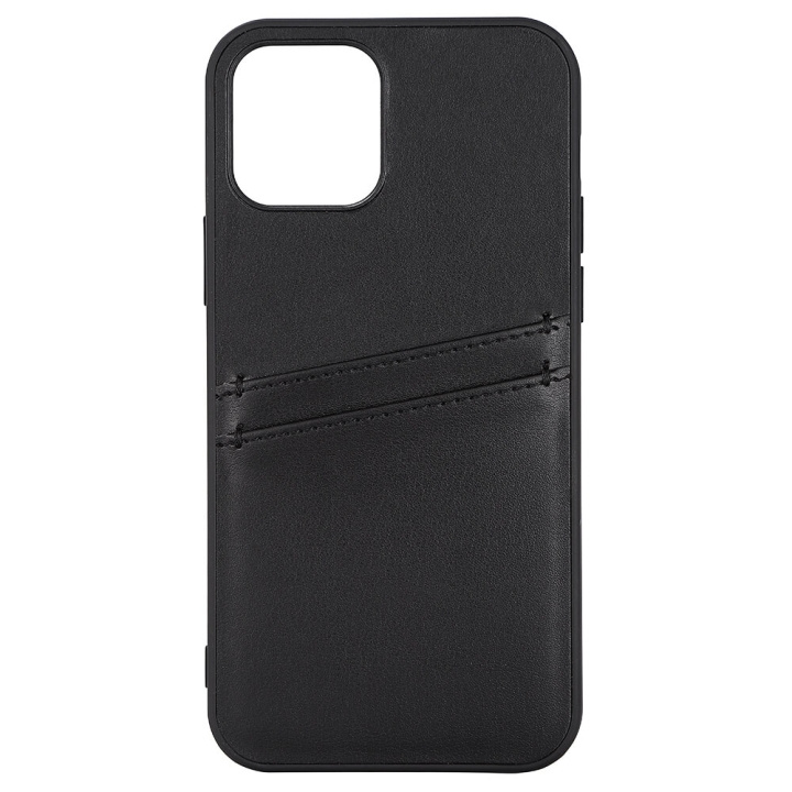 Buffalo Mobildeksel PU 2 Kort iPhone 12/12 Pro Svart i gruppen SMARTTELEFON & NETTBRETT / Mobilbeskyttelse / Apple / iPhone 12 / Deksel hos TP E-commerce Nordic AB (C15720)