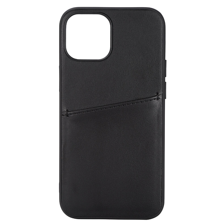 Buffalo Back cover PU 2 card iPhone 13 Mini Black i gruppen SMARTTELEFON & NETTBRETT / Mobilbeskyttelse / Apple / iPhone 13 Mini / Deksel hos TP E-commerce Nordic AB (C15724)