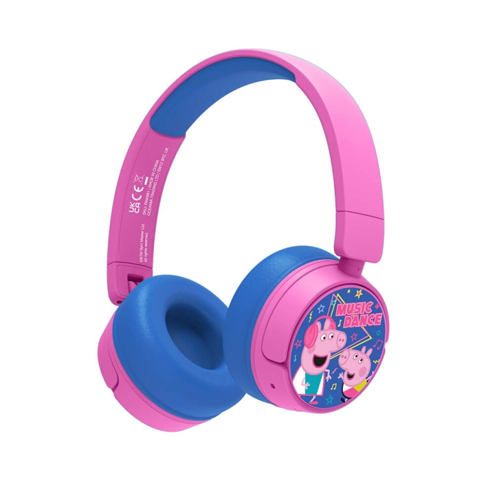 Peppa Pig Hodetelefon On-Ear Junior Trådløs 85dB/95dB i gruppen Elektronikk / Lyd & Bilde / Hodetelefoner & Tilbehør / Hodetelefoner hos TP E-commerce Nordic AB (C15799)