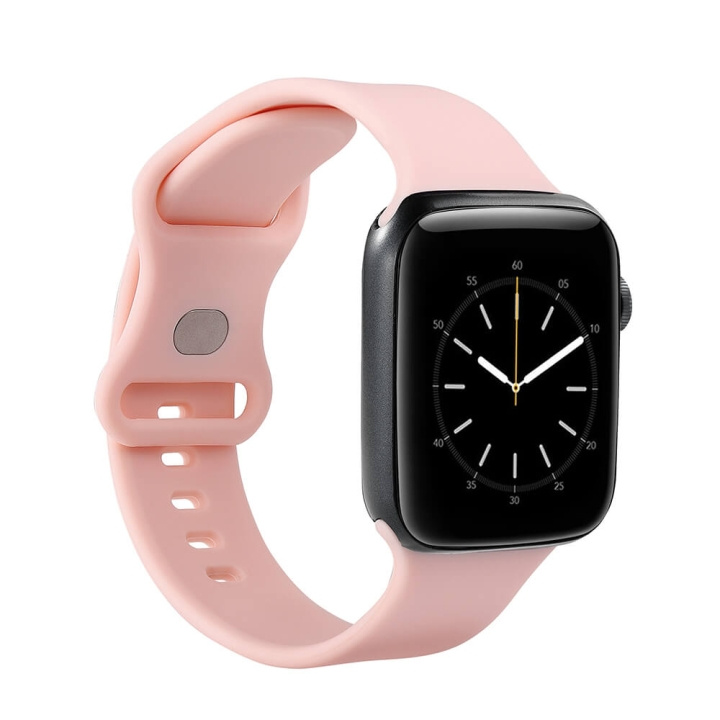 GEAR Klokkearmbånd Silikon Apple Watch 38/40/41mm Rosa i gruppen SPORT, FRITID & HOBBY / Smartwatch og Aktivitetsmålere / Tilbehør hos TP E-commerce Nordic AB (C15824)