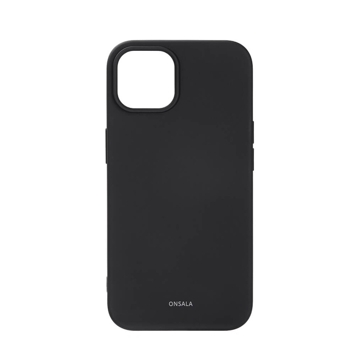 Onsala Mobildeksel Silikon Black - iPhone 13/14 i gruppen SMARTTELEFON & NETTBRETT / Mobilbeskyttelse / Apple / iPhone 14 hos TP E-commerce Nordic AB (C15845)