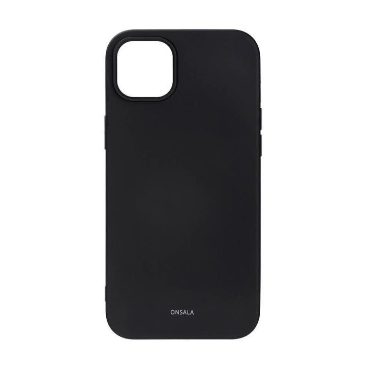 Onsala Mobildeksel Silikon Black - iPhone 14 Plus i gruppen SMARTTELEFON & NETTBRETT / Mobilbeskyttelse / Apple / iPhone 14 hos TP E-commerce Nordic AB (C15846)