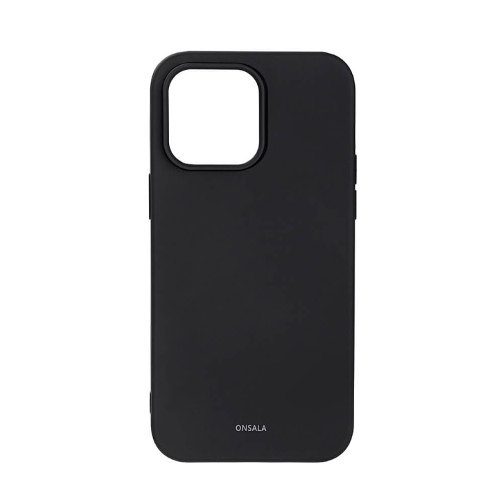 Onsala Mobildeksel Silikon Black - iPhone 14 Pro Max i gruppen SMARTTELEFON & NETTBRETT / Mobilbeskyttelse / Apple / iPhone 14 hos TP E-commerce Nordic AB (C15848)