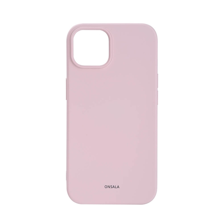 ONSALA Mobildeksel Silikon Chalk Pink - iPhone 13/14 i gruppen SMARTTELEFON & NETTBRETT / Mobilbeskyttelse / Apple / iPhone 14 hos TP E-commerce Nordic AB (C15849)
