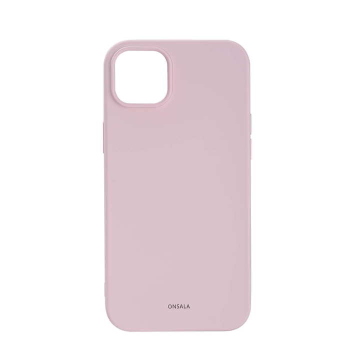 ONSALA Mobildeksel Silikon Chalk Pink - iPhone 14 Plus i gruppen SMARTTELEFON & NETTBRETT / Mobilbeskyttelse / Apple / iPhone 14 hos TP E-commerce Nordic AB (C15850)