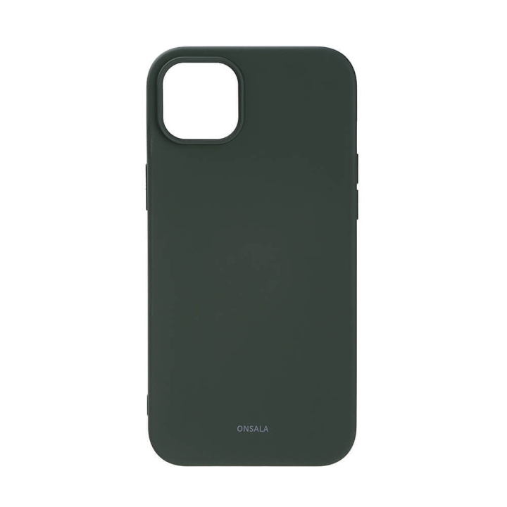 ONSALA Mobildeksel Silikon Olive Green - iPhone 14 Plus i gruppen SMARTTELEFON & NETTBRETT / Mobilbeskyttelse / Apple / iPhone 14 hos TP E-commerce Nordic AB (C15858)