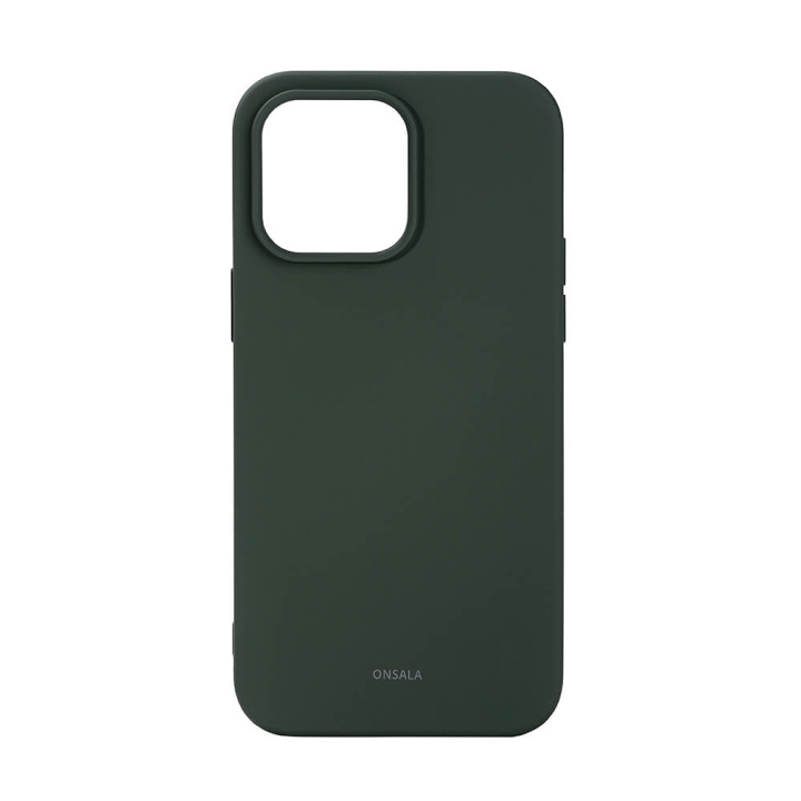 Onsala Mobildeksel Silikon Olive Green - iPhone 14 Pro Max i gruppen SMARTTELEFON & NETTBRETT / Mobilbeskyttelse / Apple / iPhone 14 hos TP E-commerce Nordic AB (C15860)