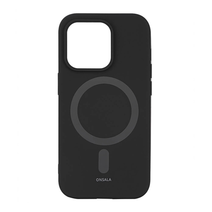 Onsala Mobildeksel Silikon MagSeries Black - iPhone 14 Pro i gruppen SMARTTELEFON & NETTBRETT / Mobilbeskyttelse / Apple / iPhone 14 hos TP E-commerce Nordic AB (C15863)