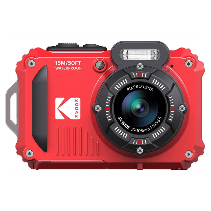 Kodak Digitalt Kamera Pixpro WPZ2 5x WP 16MP Wifi Rød i gruppen Elektronikk / Foto og video / Kameraer hos TP E-commerce Nordic AB (C15883)