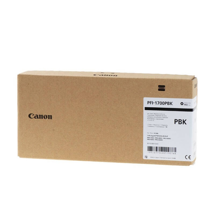 Canon Blekk 0775C001 PFI-1700 Fotosvart i gruppen Datautstyr / Skrivere og tilbehør / Blekk og toner / Blekkpatroner / Canon hos TP E-commerce Nordic AB (C15901)