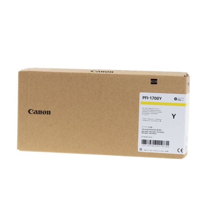 CANON Blekk 0778C001 PFI-1700 Gul i gruppen Datautstyr / Skrivere og tilbehør / Blekk og toner / Blekkpatroner / Canon hos TP E-commerce Nordic AB (C15904)