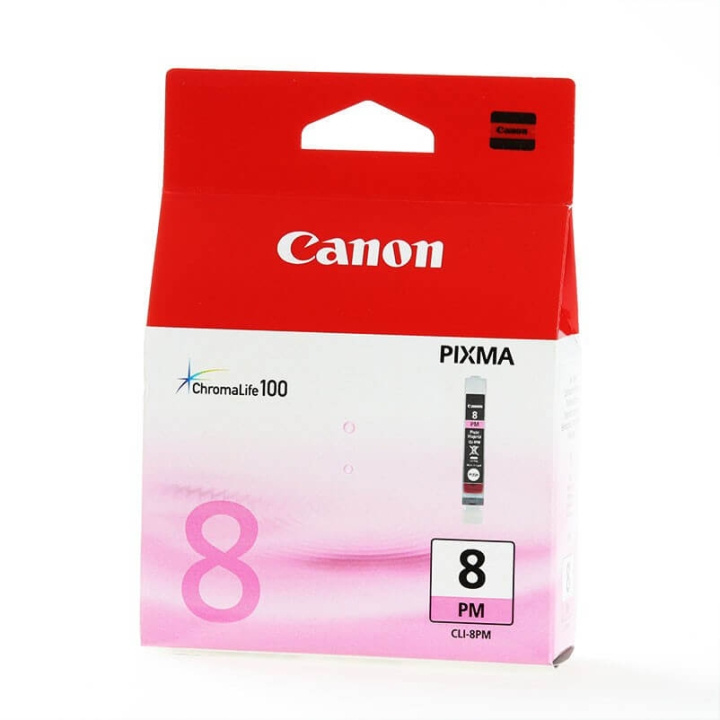 Canon Blekk 0625B001 CLI-8 Foto Magenta i gruppen Datautstyr / Skrivere og tilbehør / Blekk og toner / Blekkpatroner / Canon hos TP E-commerce Nordic AB (C15973)