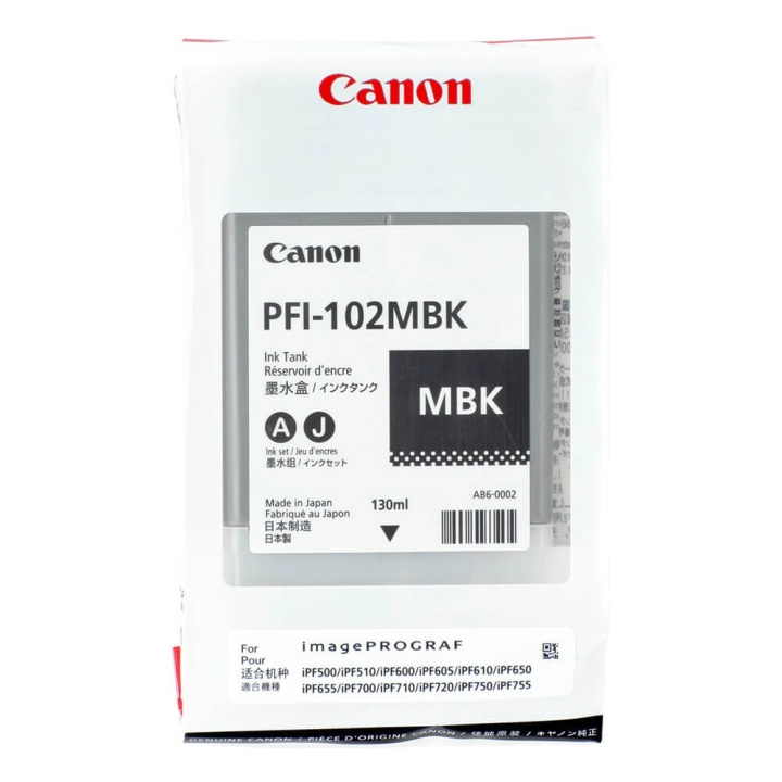 Canon Blekk 0894B001 PFI-102 i gruppen Datautstyr / Skrivere og tilbehør / Blekk og toner / Blekkpatroner / Canon hos TP E-commerce Nordic AB (C15976)