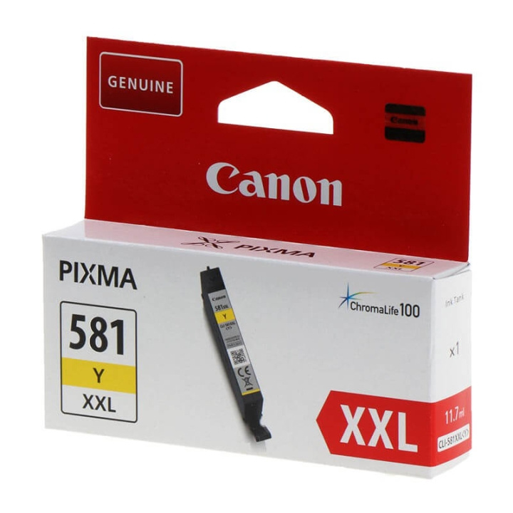 Canon Blekk 1997C001 CLI-581XXL Gul i gruppen Datautstyr / Skrivere og tilbehør / Blekk og toner / Blekkpatroner / Canon hos TP E-commerce Nordic AB (C15992)