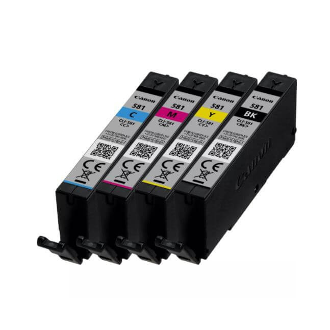 Canon Blekk Multipak 2103C004 CLI-581 Sort Cyan Magenta Gul i gruppen Datautstyr / Skrivere og tilbehør / Blekk og toner / Blekkpatroner / Canon hos TP E-commerce Nordic AB (C16006)