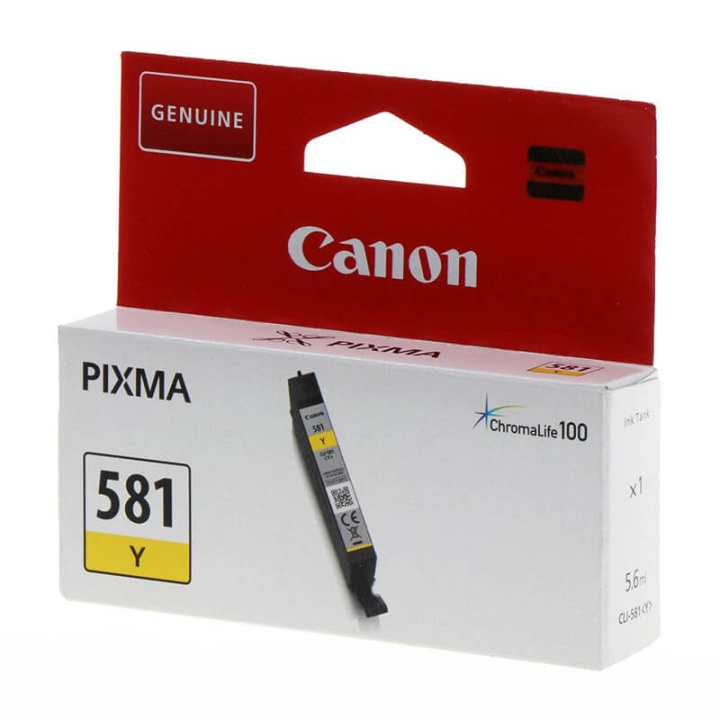 Canon Blekk 2105C001 CLI-581 Gul i gruppen Datautstyr / Skrivere og tilbehør / Blekk og toner / Blekkpatroner / Canon hos TP E-commerce Nordic AB (C16008)