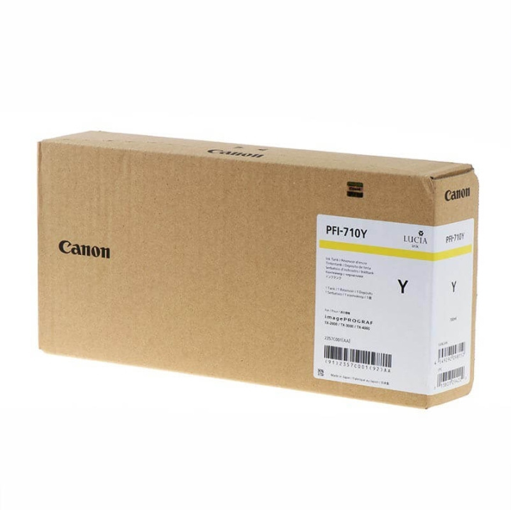 Canon Blekk 2357C001 PFI-710 Gul i gruppen Datautstyr / Skrivere og tilbehør / Blekk og toner / Blekkpatroner / Canon hos TP E-commerce Nordic AB (C16018)