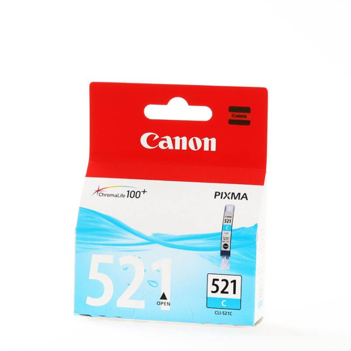 Canon Blekk 2934B001 CLI-521 Cyan i gruppen Datautstyr / Skrivere og tilbehør / Blekk og toner / Blekkpatroner / Canon hos TP E-commerce Nordic AB (C16037)