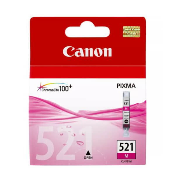 Canon Blekk 2935B001 CLI-521 Magenta i gruppen Datautstyr / Skrivere og tilbehør / Blekk og toner / Blekkpatroner / Canon hos TP E-commerce Nordic AB (C16039)