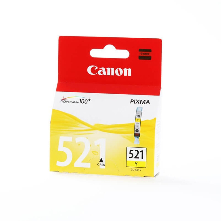 Canon Blekk 2936B001 CLI-521 Gul i gruppen Datautstyr / Skrivere og tilbehør / Blekk og toner / Blekkpatroner / Canon hos TP E-commerce Nordic AB (C16040)