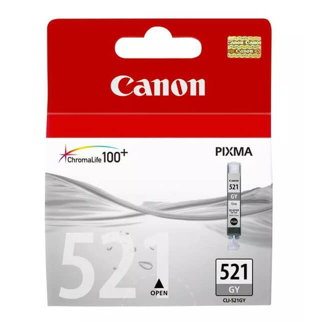 Canon Blekk 2937B001 CLI-521 Grå i gruppen Datautstyr / Skrivere og tilbehør / Blekk og toner / Blekkpatroner / Canon hos TP E-commerce Nordic AB (C16041)