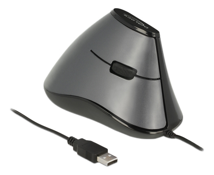 Ergonomisk vertikal optisk mus, 5-knapper, USB i gruppen Datautstyr / Mus & Tastatur / Mus / via kabel hos TP E-commerce Nordic AB (C16154)
