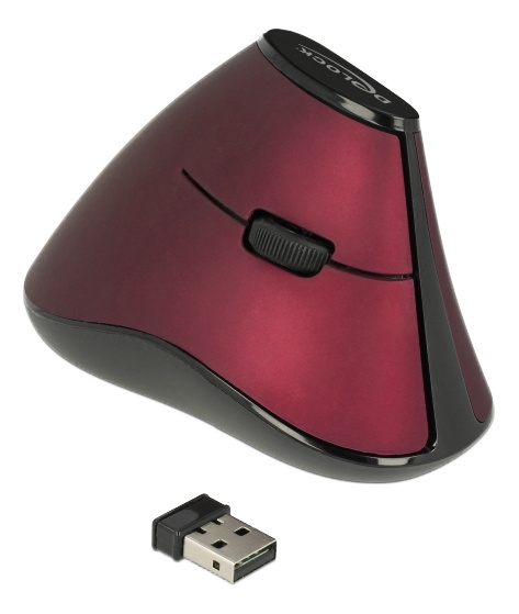 Ergonomisk vertikal optisk mus, 5-knapper, 2,4 GHz Trådløs i gruppen Datautstyr / Mus & Tastatur / Mus / Trådløs hos TP E-commerce Nordic AB (C16155)