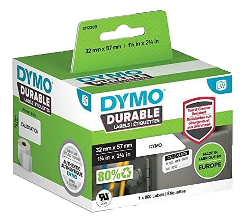 DYMO LW Durable medium multi-purpose 57mm x 32mm, 800 etiketter i gruppen Datautstyr / Skrivere og tilbehør / Skrivere / Merkemaskiner og tilbehør / Etiketter hos TP E-commerce Nordic AB (C16185)