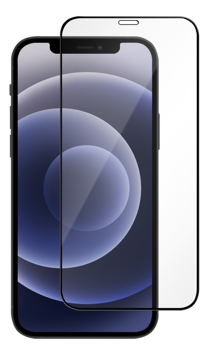 Essentials iPhone 12 mini, Tempererat glas, Svart i gruppen SMARTTELEFON & NETTBRETT / Mobilbeskyttelse / Apple / iPhone 12 Mini / Skjermbeskyttelse hos TP E-commerce Nordic AB (C16204)