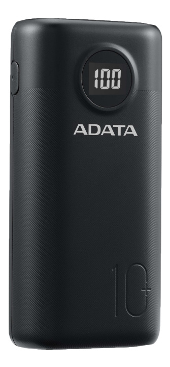 ADATA Powerbank, svart (AP10000QCD-DGT-CBK) i gruppen SMARTTELEFON & NETTBRETT / Ladere og Kabler / Powerbanks hos TP E-commerce Nordic AB (C16260)