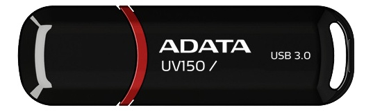 ADATA UV150 USB connector, 32GB, USB 3.0, black i gruppen Elektronikk / Lagringsmedia / USB-Pinner / USB 3.0 hos TP E-commerce Nordic AB (C16267)