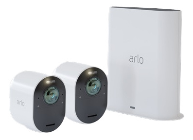 Arlo Ultra 2 Gen 5 V2 Security System Gateway + 2x Kamera i gruppen HJEM, HUS OG HAGE / Alarm, Sikkerhet og overvåking / Overvåkingskameraer / Digitalt (nettverk) / Utendørs kameraer hos TP E-commerce Nordic AB (C16273)