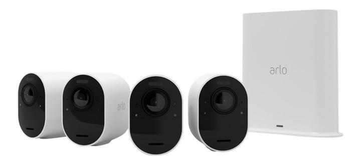 Arlo Ultra 2 Gen 5 V2 Security System Gateway + 4x Kamera i gruppen HJEM, HUS OG HAGE / Alarm, Sikkerhet og overvåking / Overvåkingskameraer / Digitalt (nettverk) / Utendørs kameraer hos TP E-commerce Nordic AB (C16275)